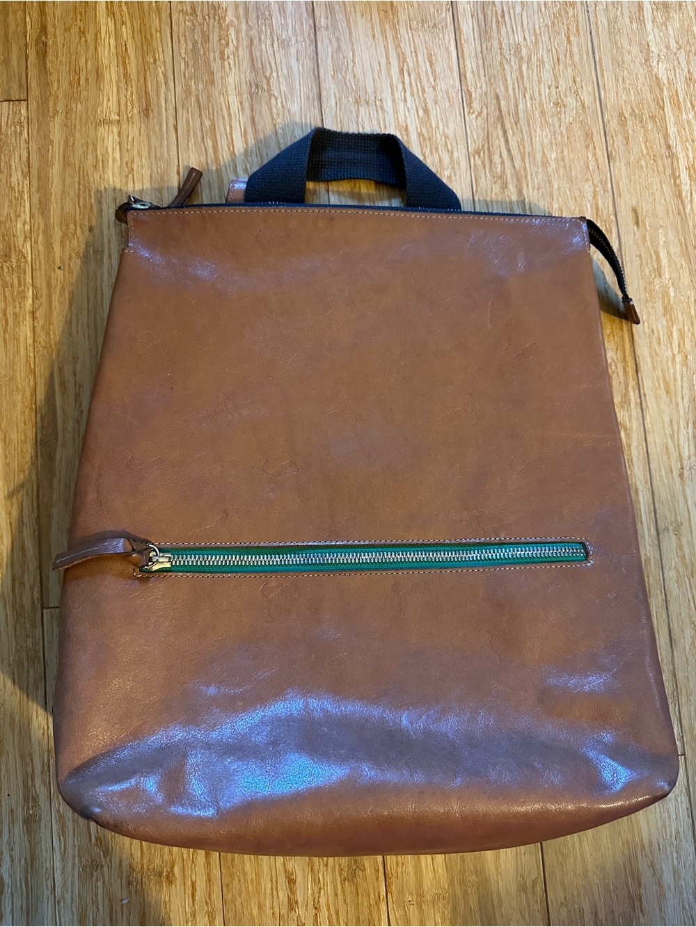 Clare V Remi Brown Leather Backpack from Anthropologie
